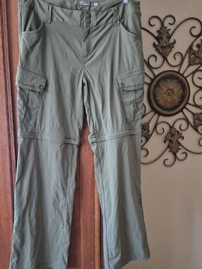 Prana Womens Convertible Cargo Pants - Olive